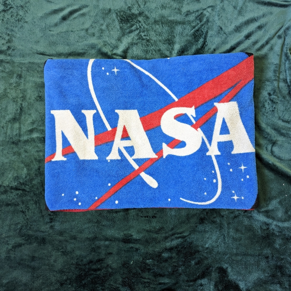 NASA Plush Throw Blanket 46"x60" - NASA Logo/Vector Meatball Logo